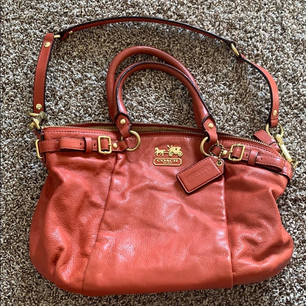 Coach Madison leather Sophia satchel